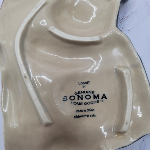 LODGE bear by sonoma Spoon Rest plaque rare - Picture 4 of 5